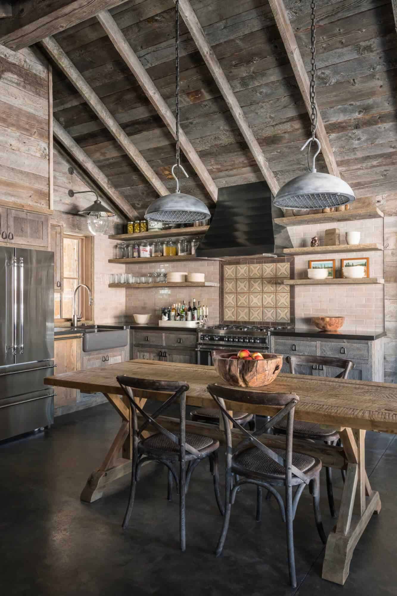 rustic-cabin-style-kitchen