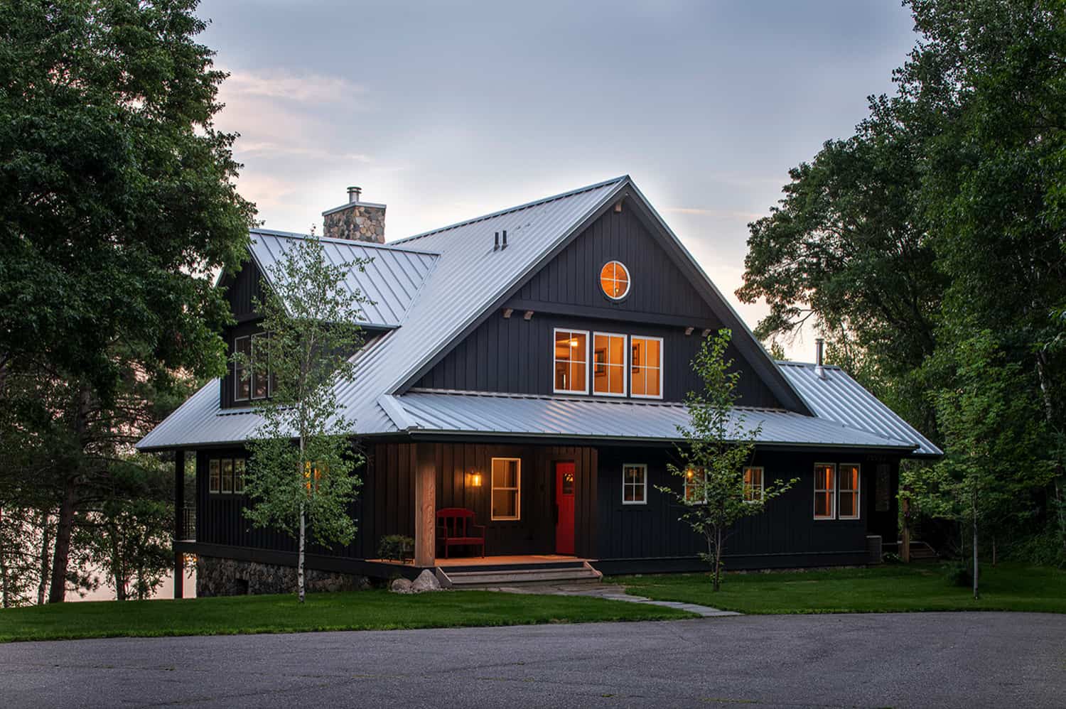 An idyllic Scandinavian influenced cabin built for family fun in Minnesota