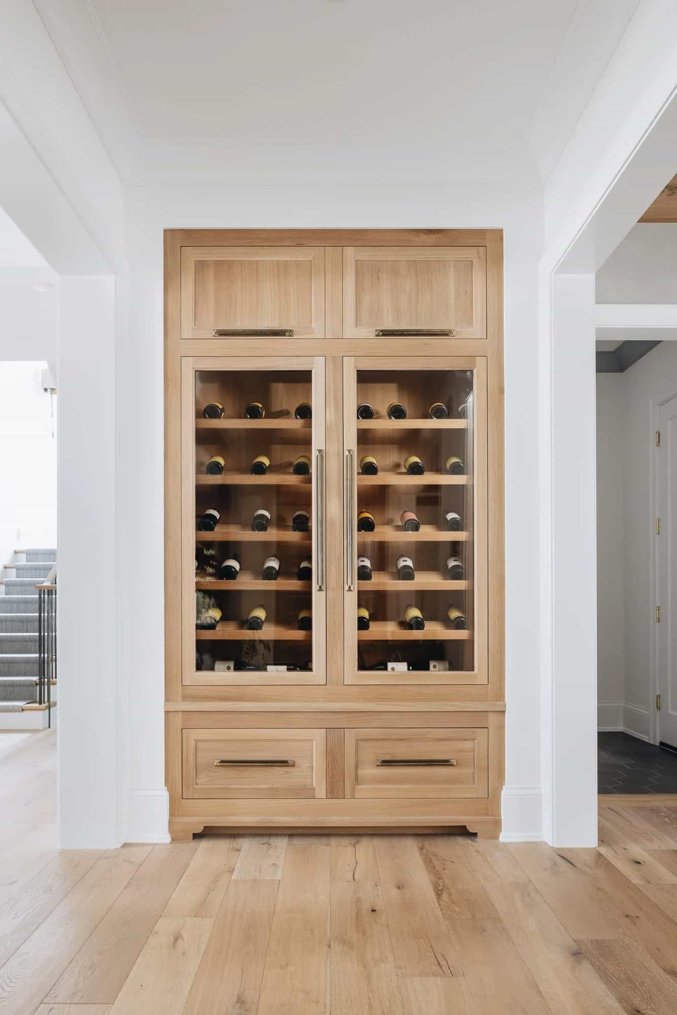 contemporary-built-in-wine-storage