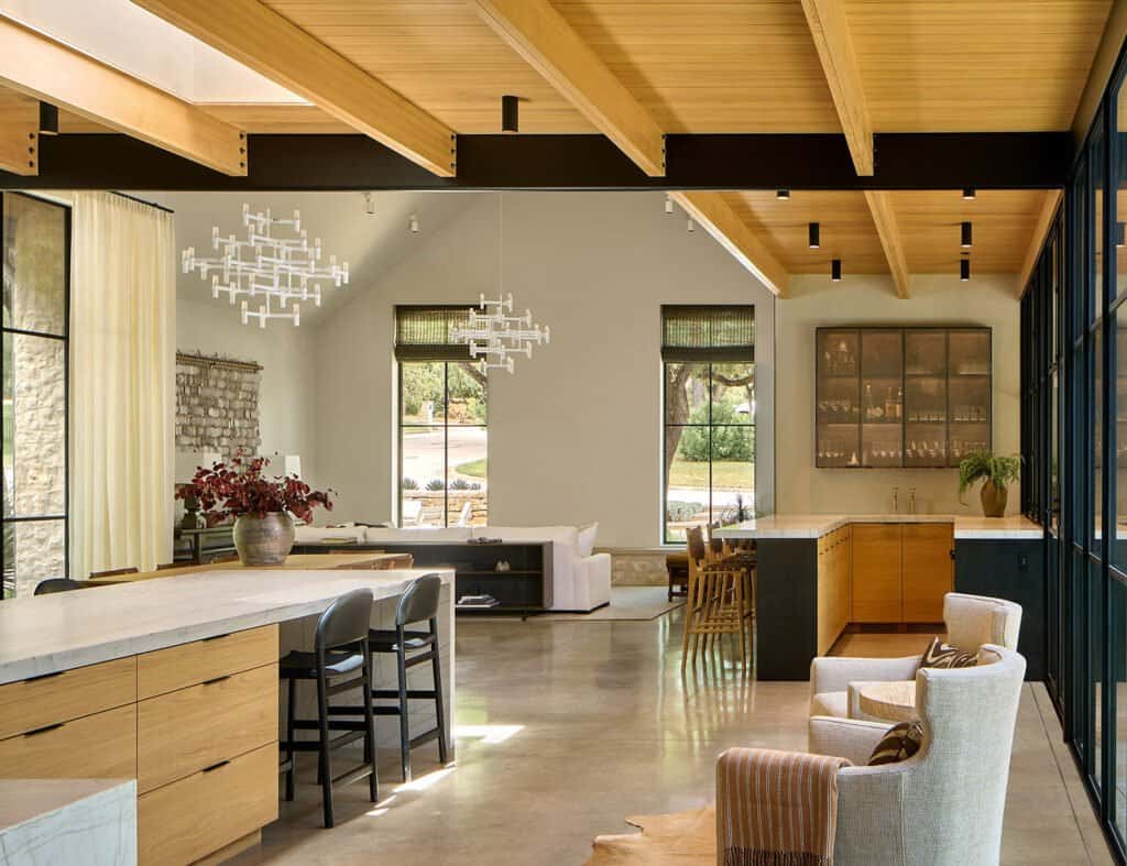 Step inside this gorgeous stone house in Texas inspired by live oak trees