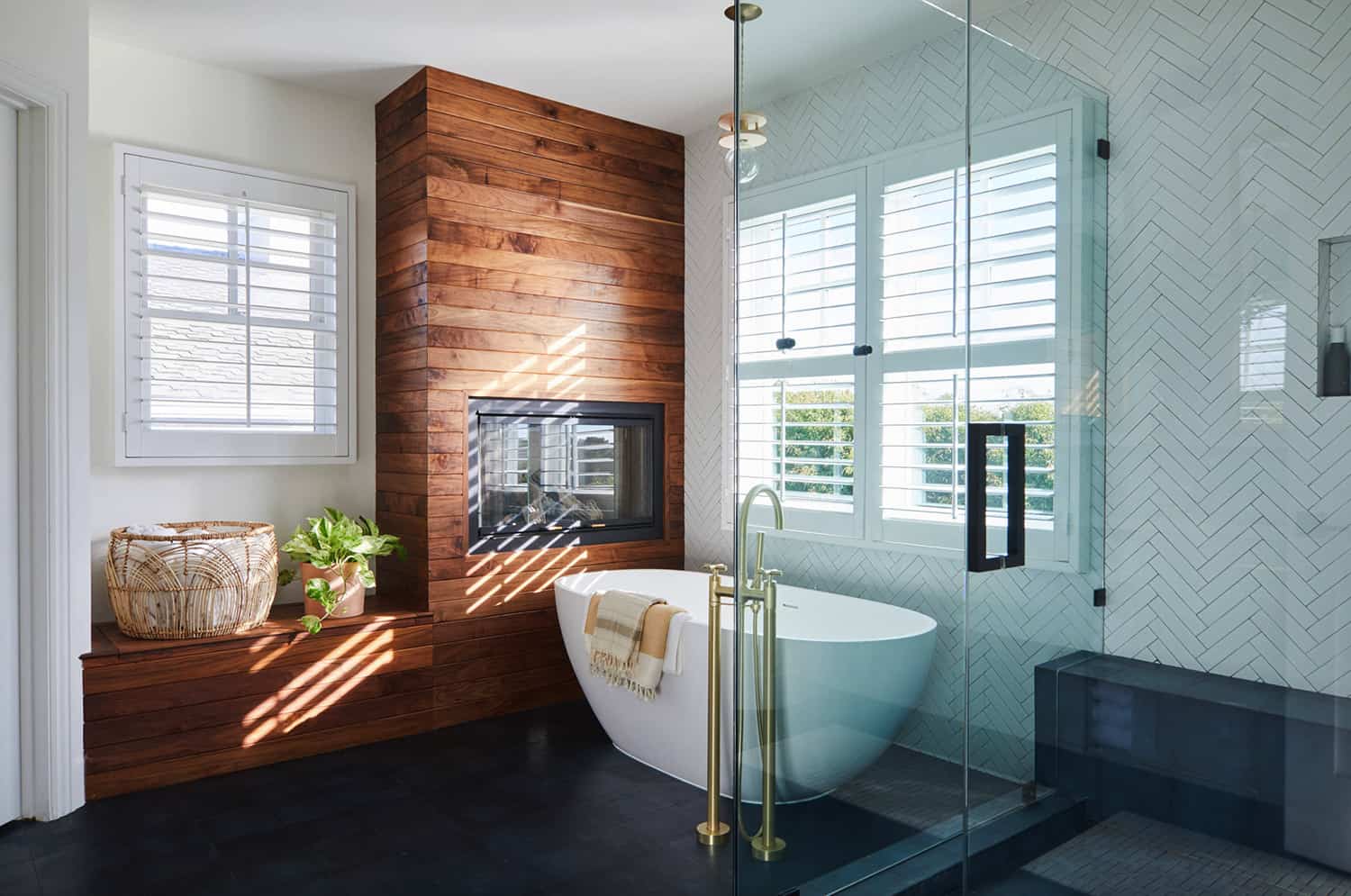 transitional-style-bathroom-shower-and-freestanding-tub