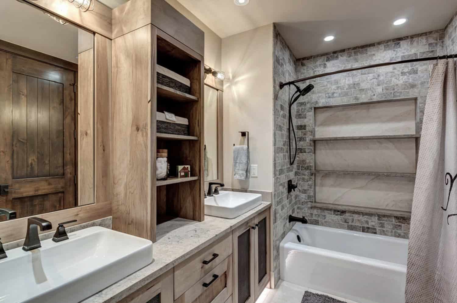 rustic-bathroom-vanity-and-bathtub-shower