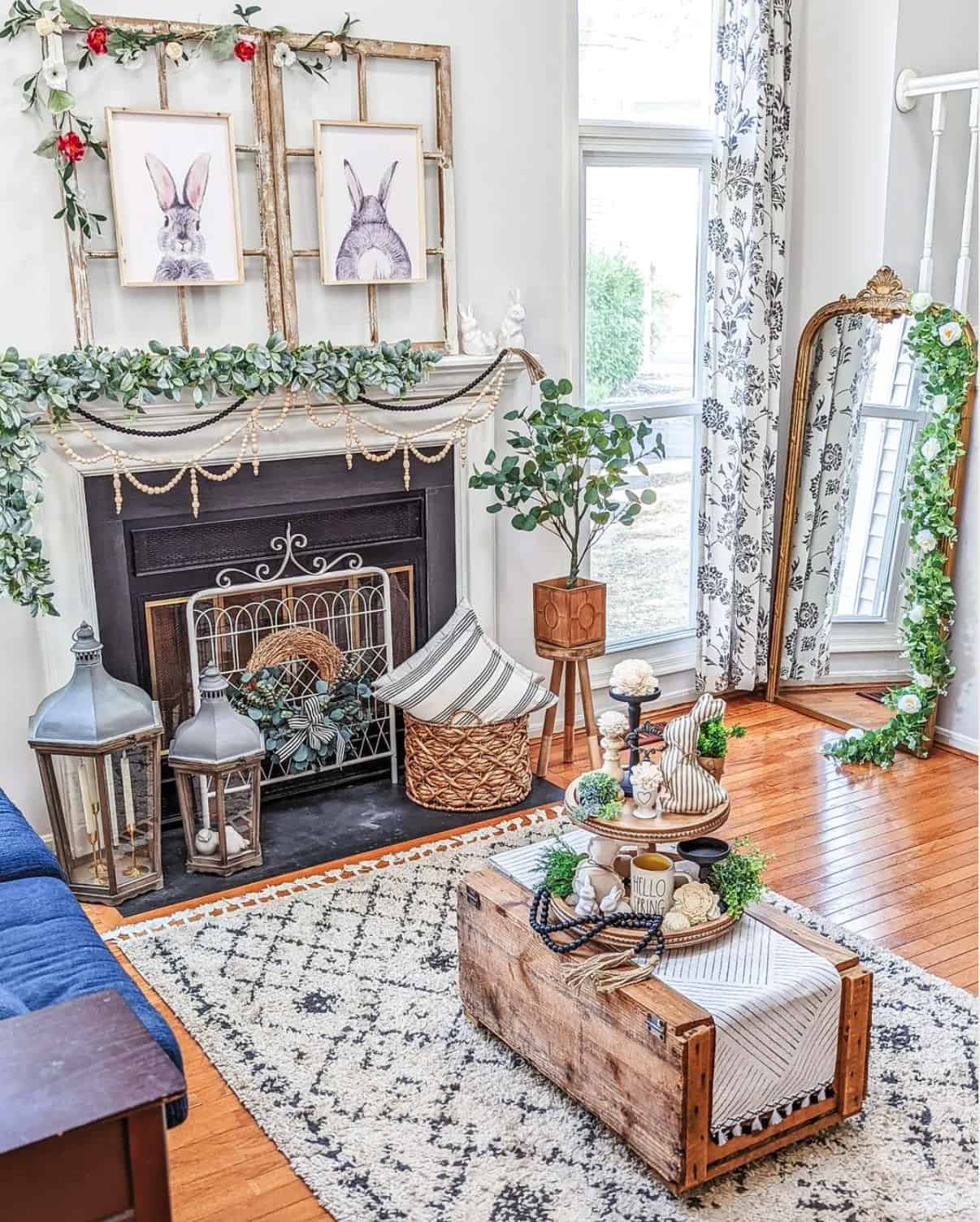 living-room-decorated-with-spring-decor