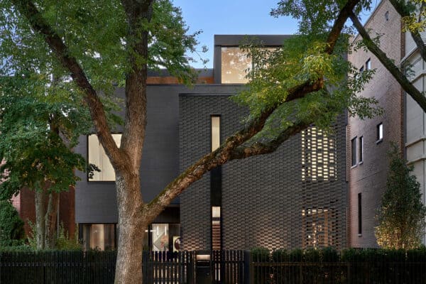 featured posts image for Sleek design details in this spectacular modern brick house in Chicago