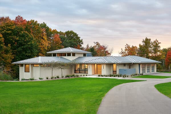featured posts image for A modern prairie style home offers a peaceful family retreat in Michigan