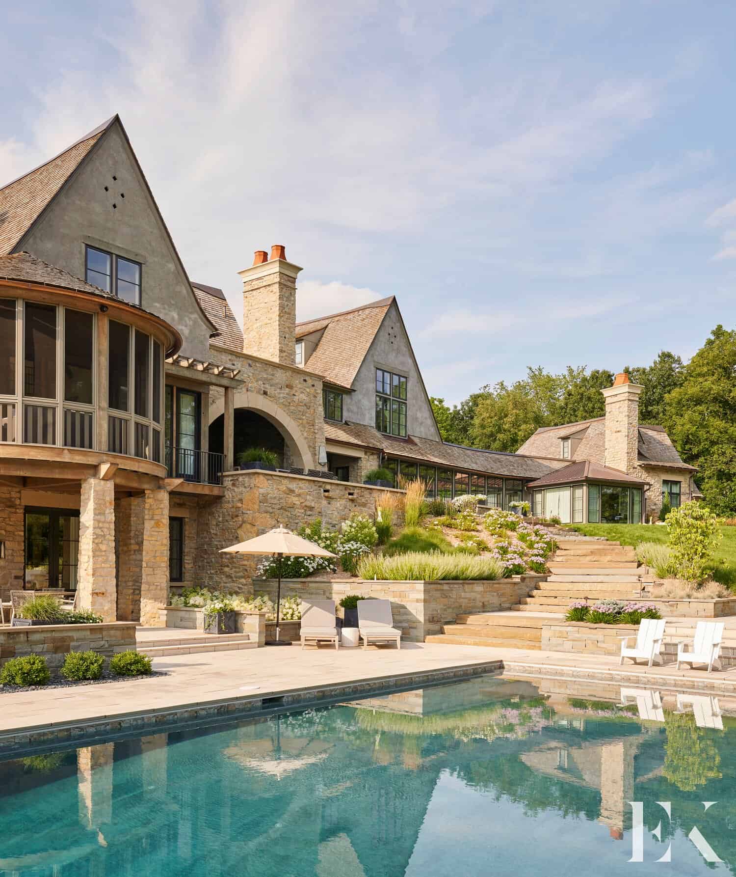 modern-farmhouse-exterior-with-a-pool