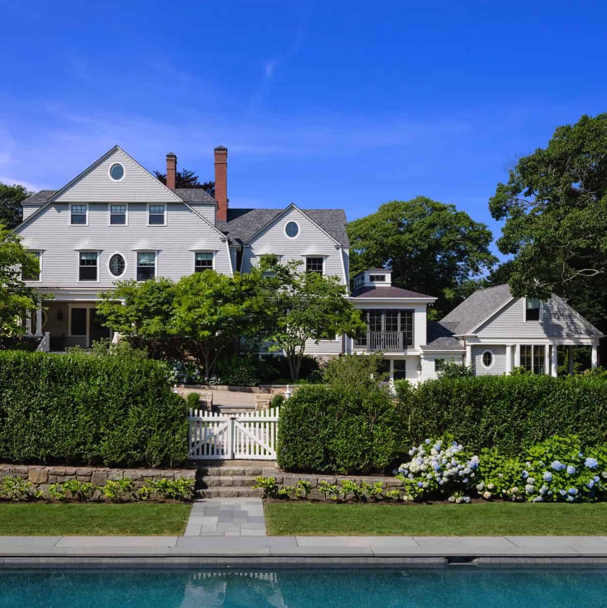 This shingle style house gets a beautiful update on New England’s coast