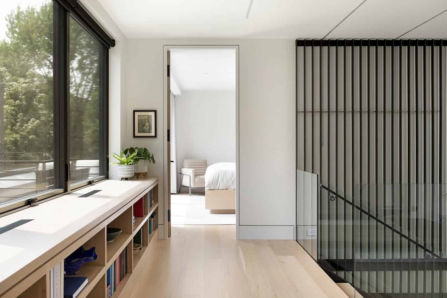 modern-staircase-landing-with-built-in-window-bench