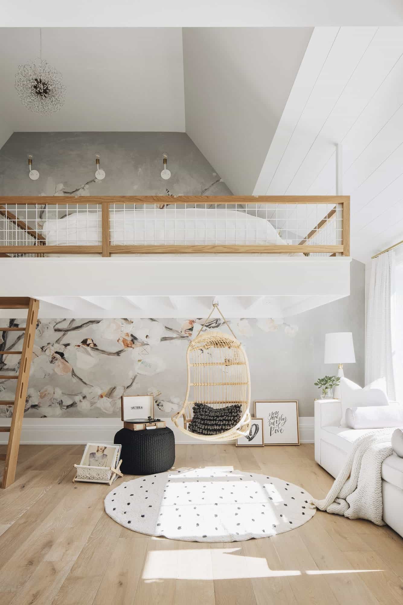   transitional-style-teenager-bedroom-with-a-loft