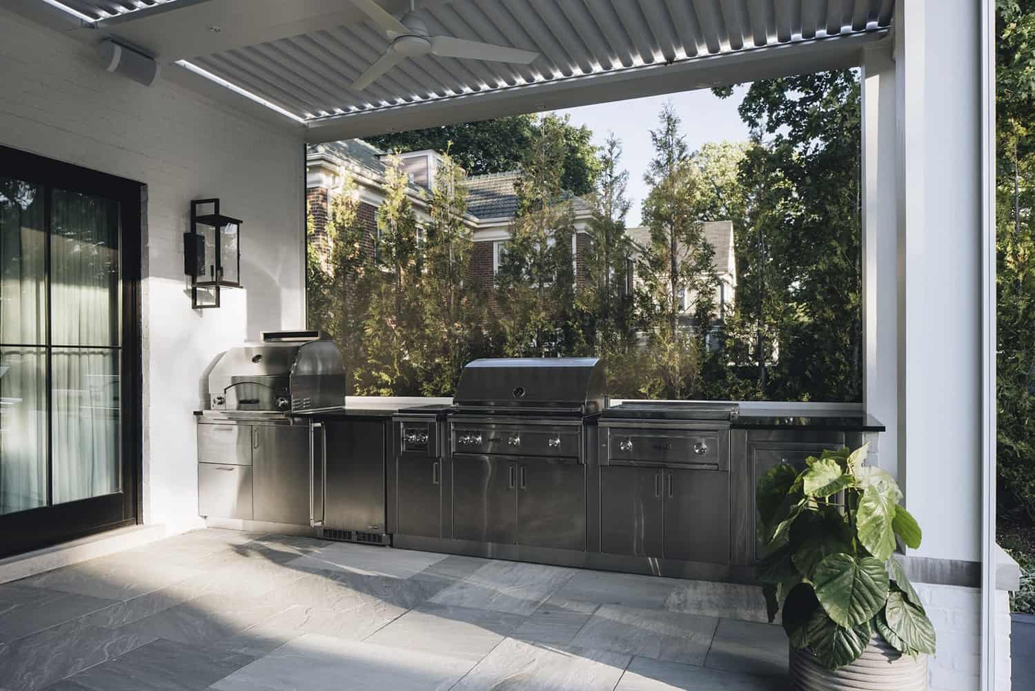   transitional-style-covered-outdoor-grill