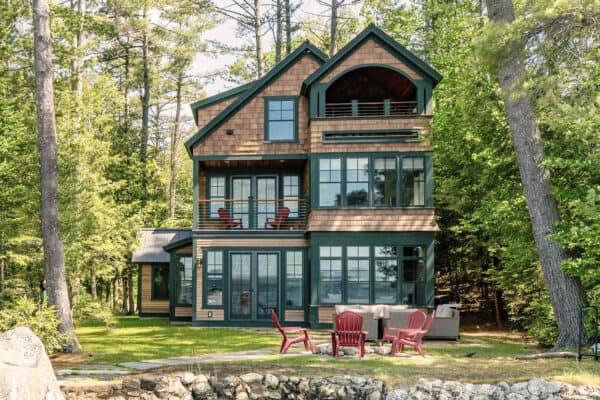 featured posts image for Escape to this serene craftsman lake house in New Hampshire
