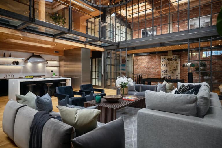A warehouse loft offers an industrial chic live work home in San Francisco