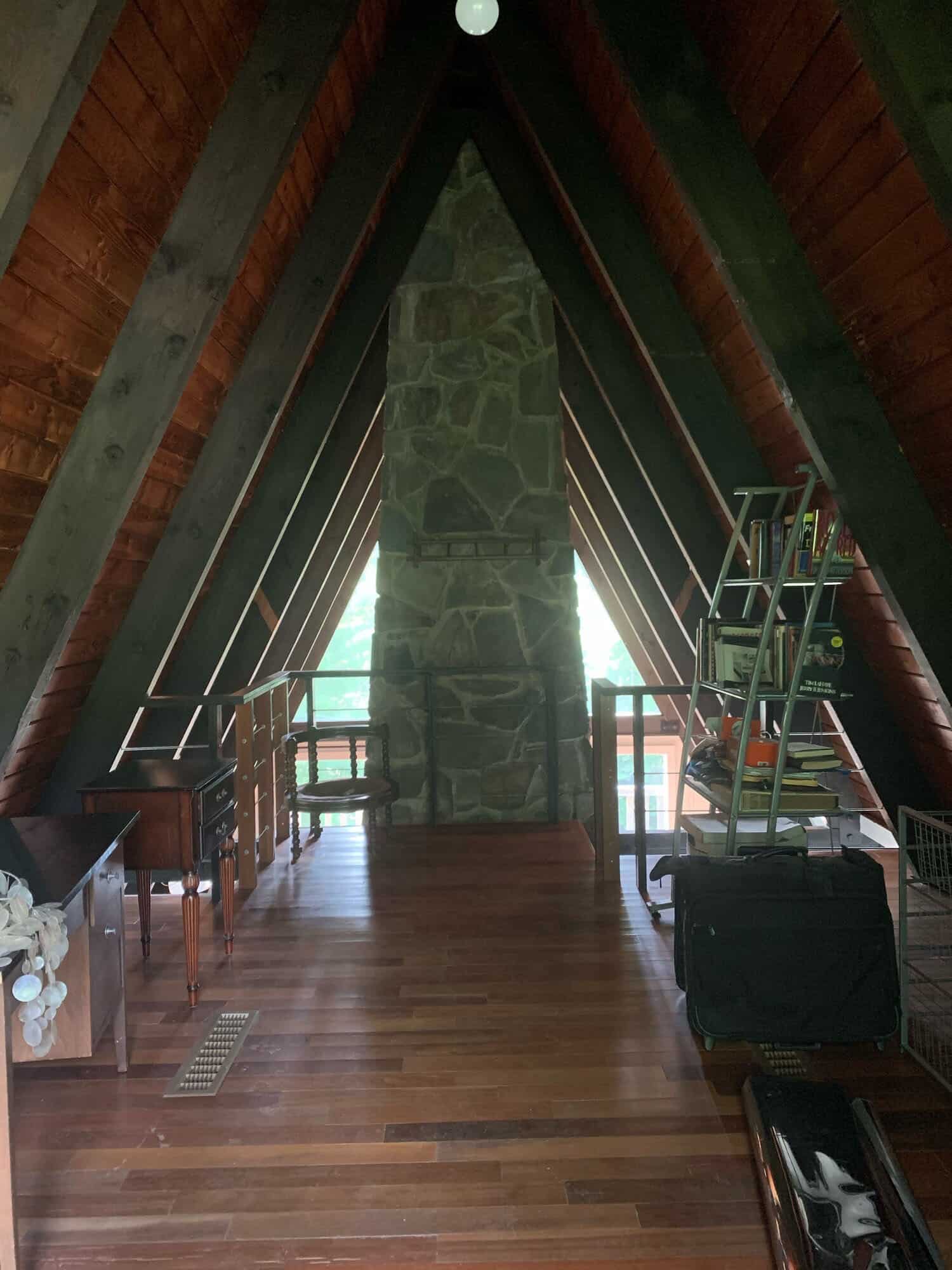 a-frame-cabin-loft-before-the-renovation