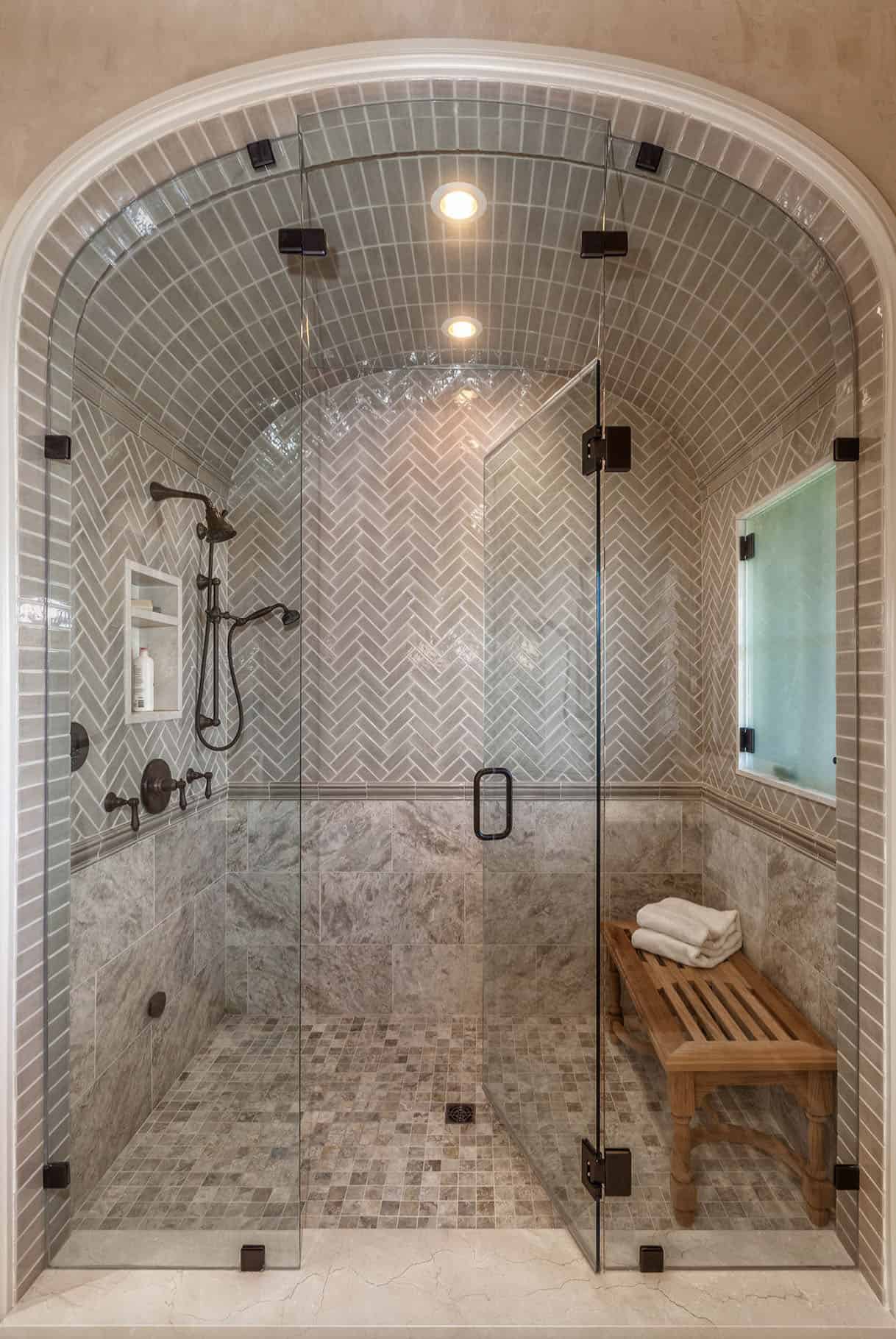 Above: The subway tile is from Walker Zanger in the Gramercy Park series an...