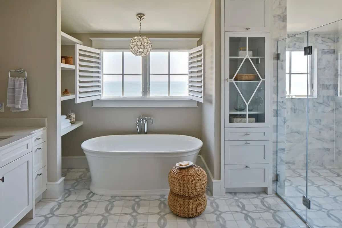 beach-style-bathroom-with-a-freestanding-tub