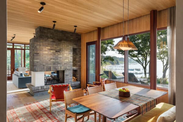 featured posts image for Serene retreat on Long Island is perched on a bluff overlooking the water