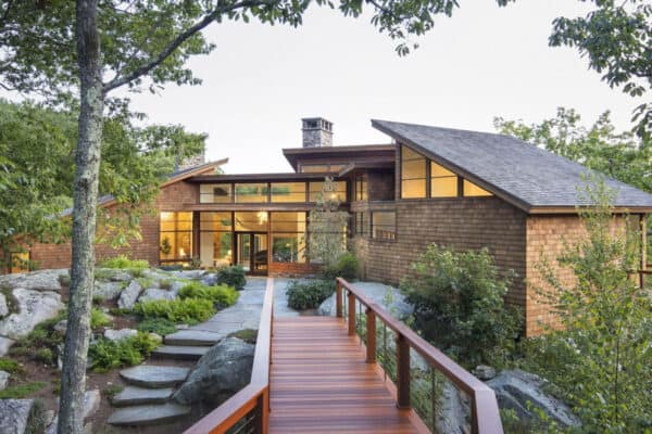 featured posts image for A stunning Westchester County lake house in a dreamy woodland setting
