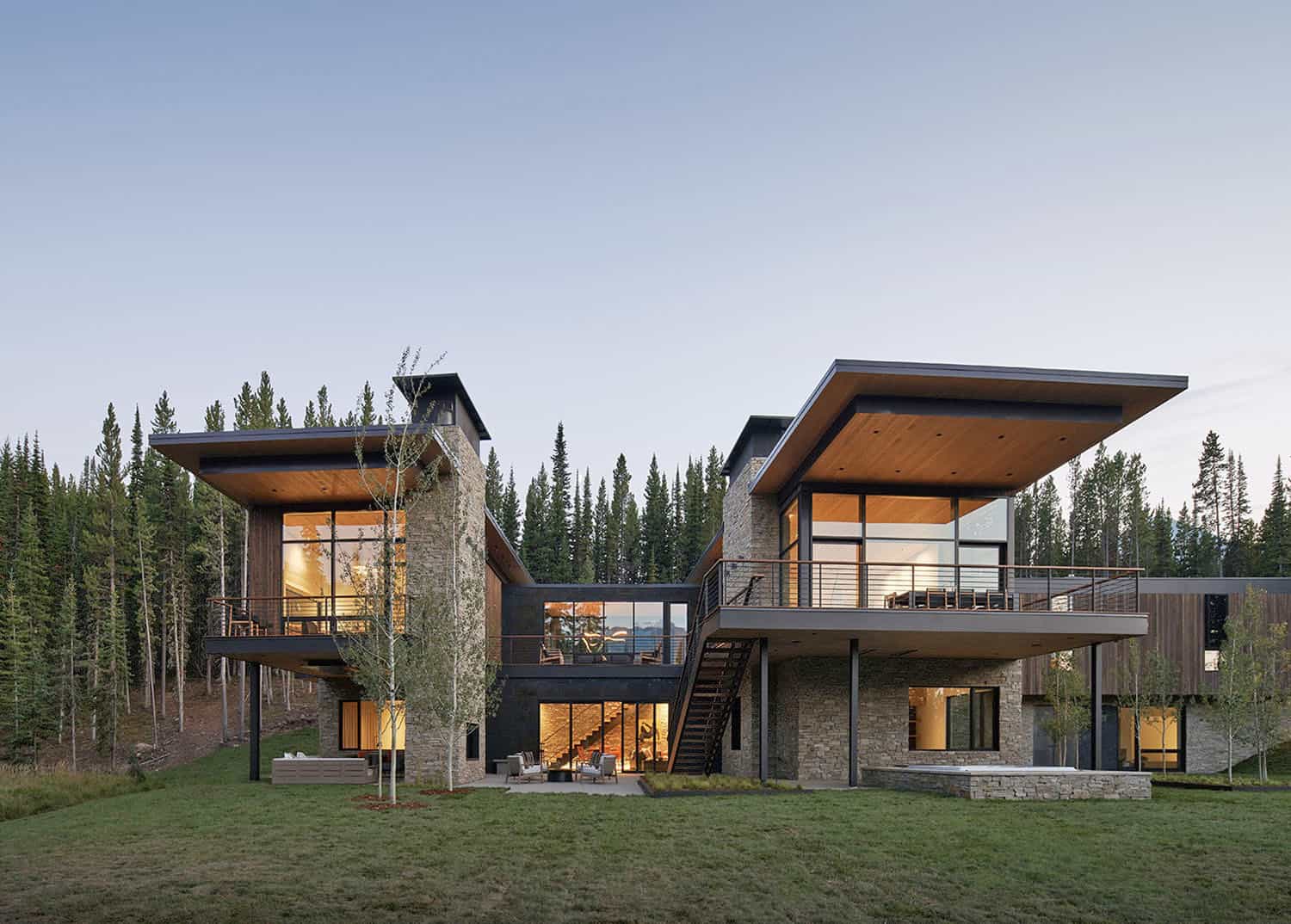 Escape to this spectacular mountain retreat in Big Sky Country