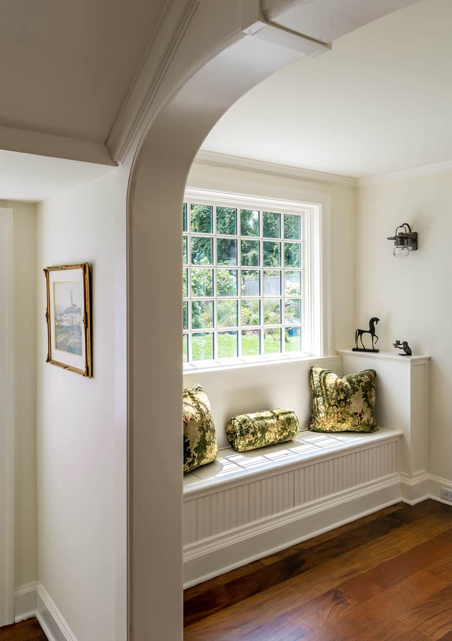 traditional-hallway-with-a-window-seat