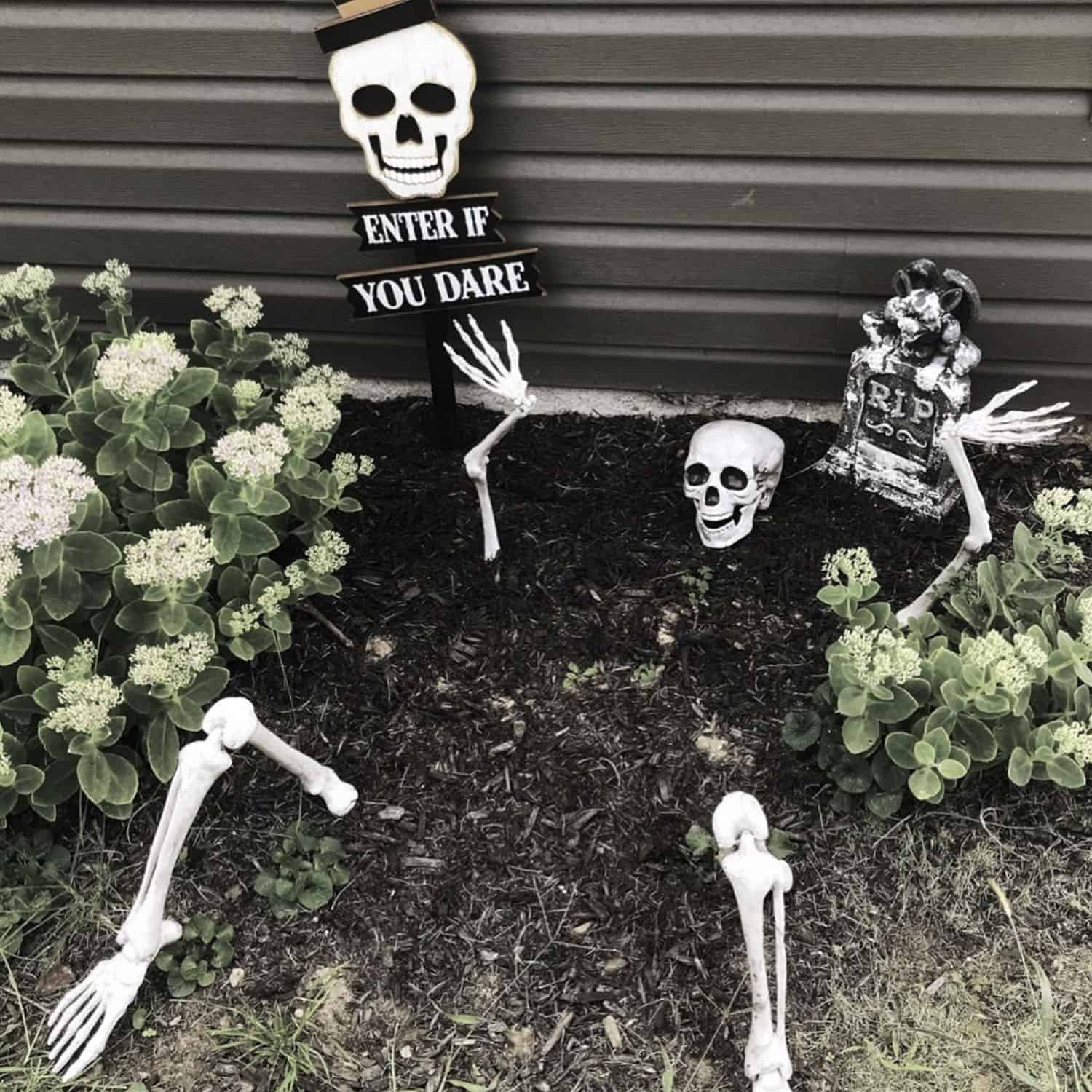 skeleton-in-a-garden-decor-for-halloween