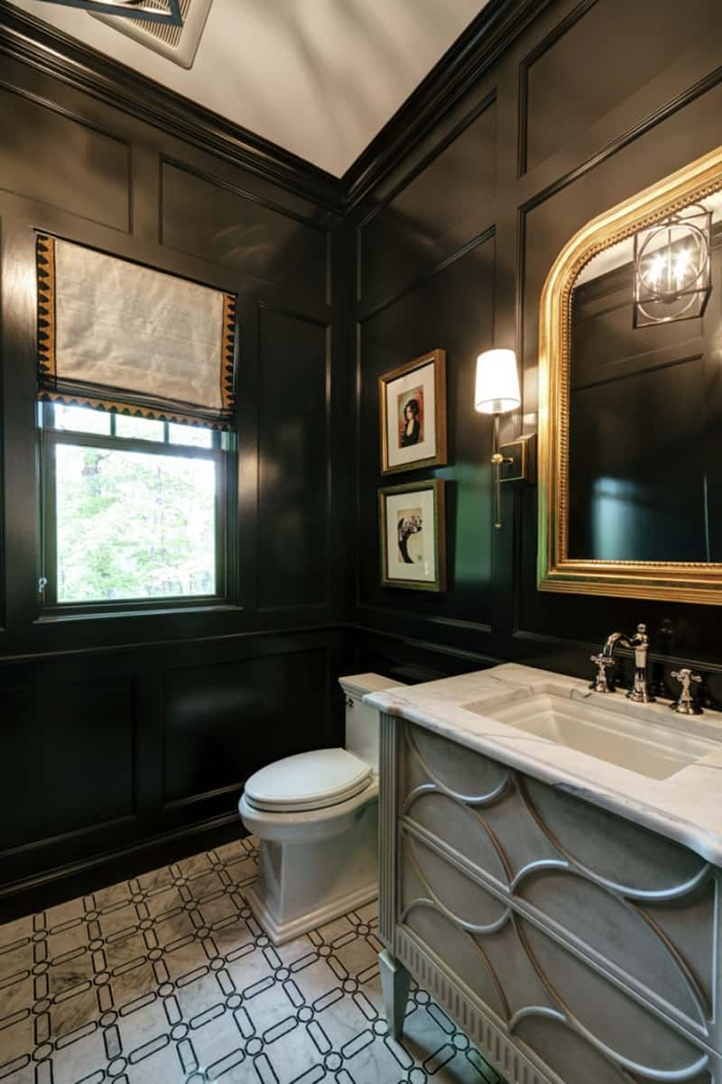 traditional-style-powder-room