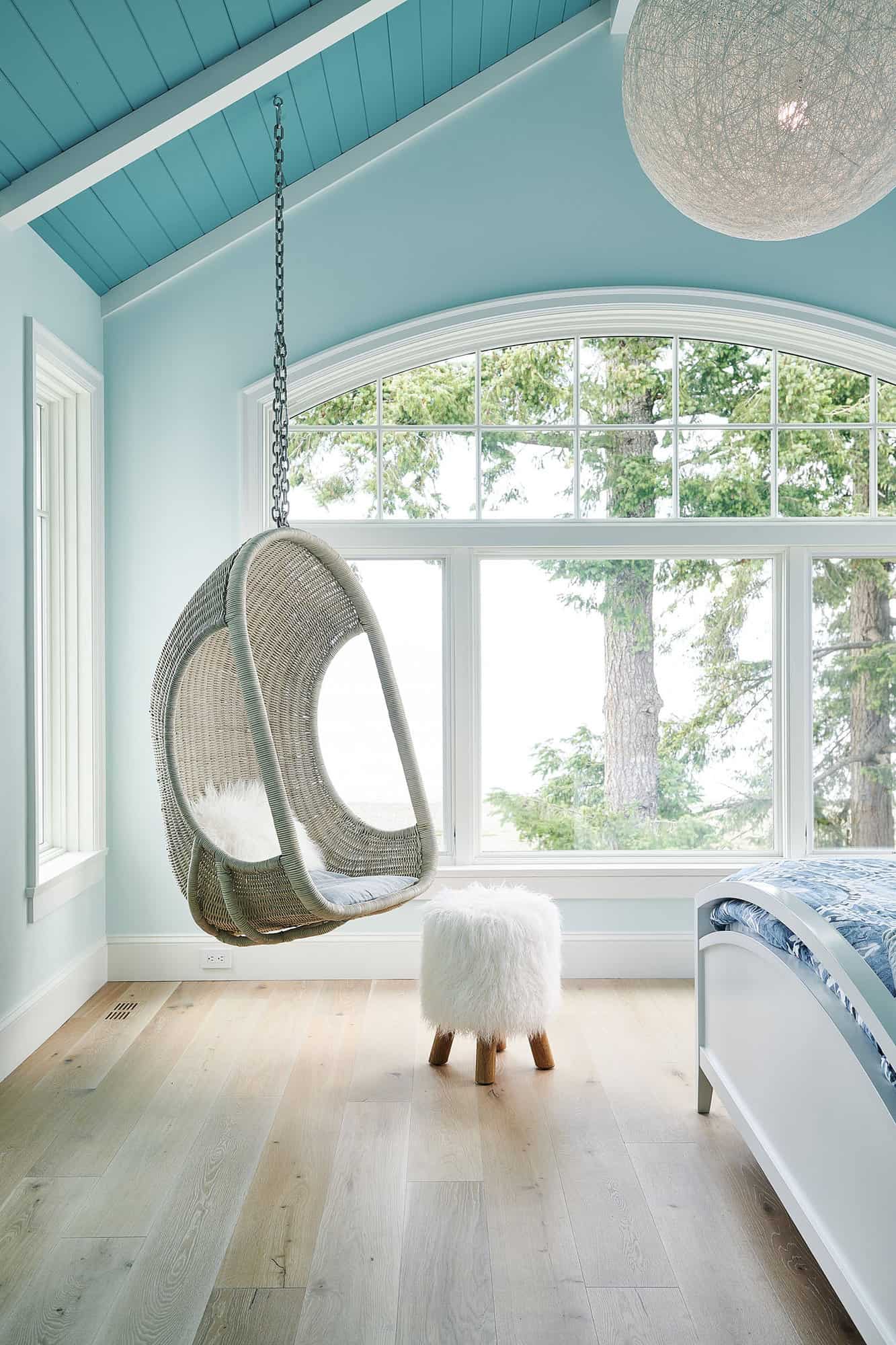 contemporary-kids-bedroom-with-a-hanging-chair