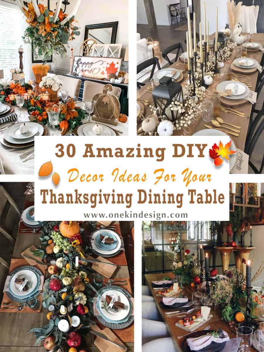 thanksgiving dining table decorating ideas