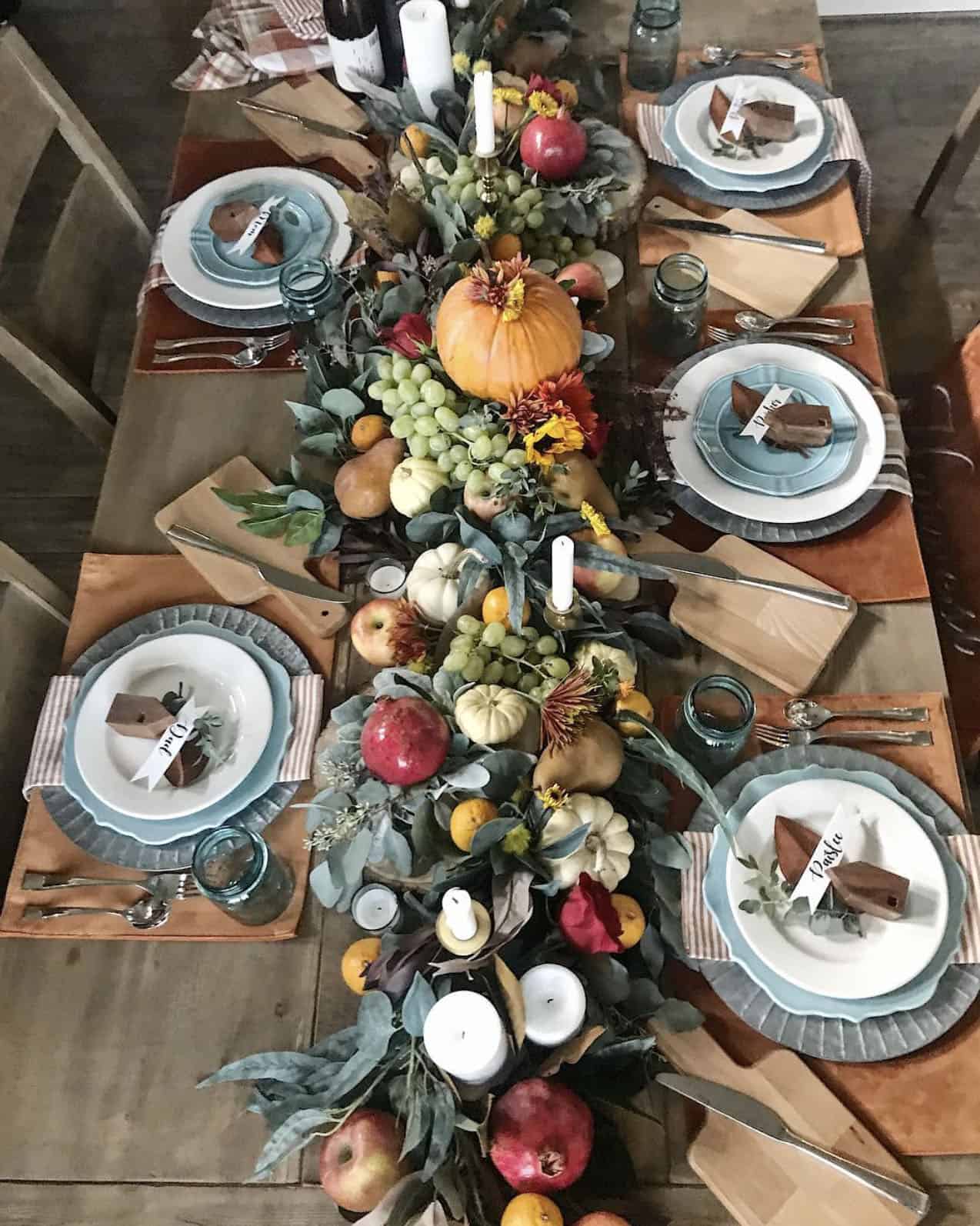 fruit-pumpkin-diy-thanksgiving-dining-table-decorations