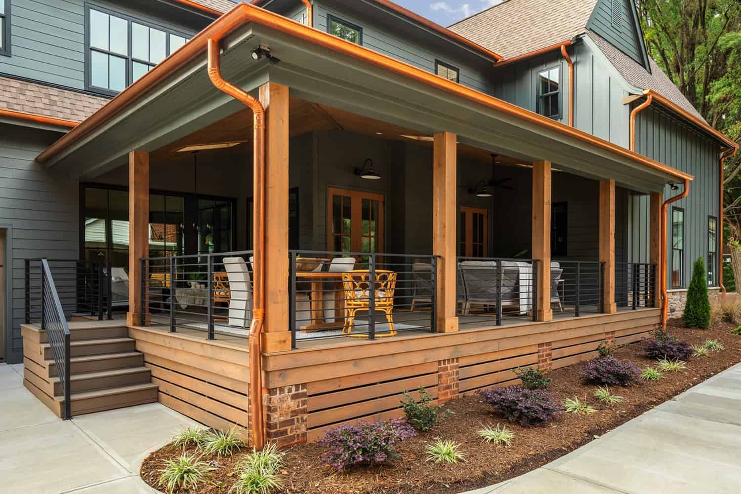 transitional-covered-backyard-porch