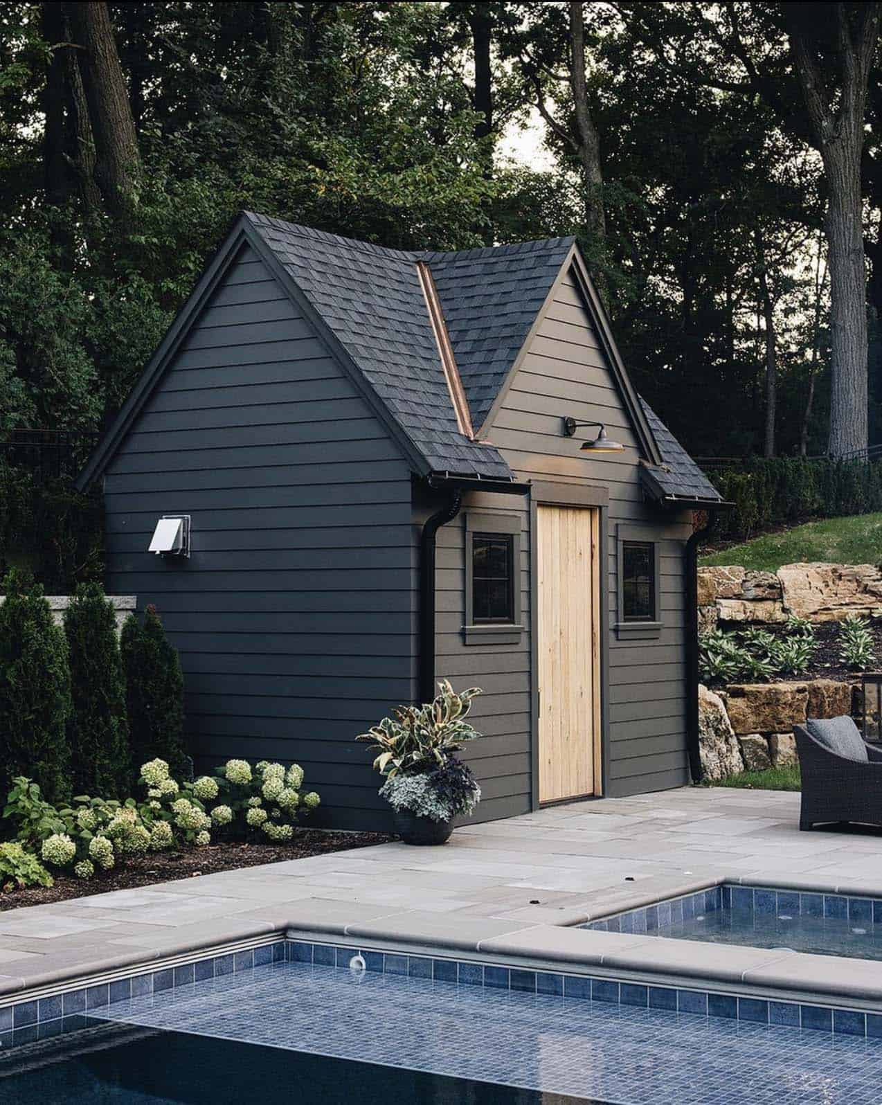 transitional-swimming-pool-and-pool-shed