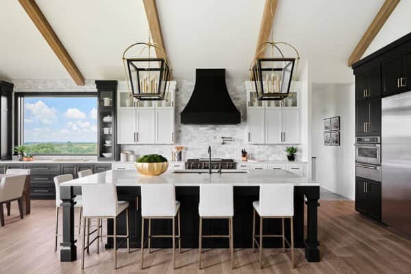 featured posts image for Inside a stunning Nebraska home with a dramatic black and white palette