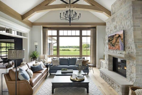 featured posts image for Tour a stunning shingle-style lodge home in Minnesota with inspiring details