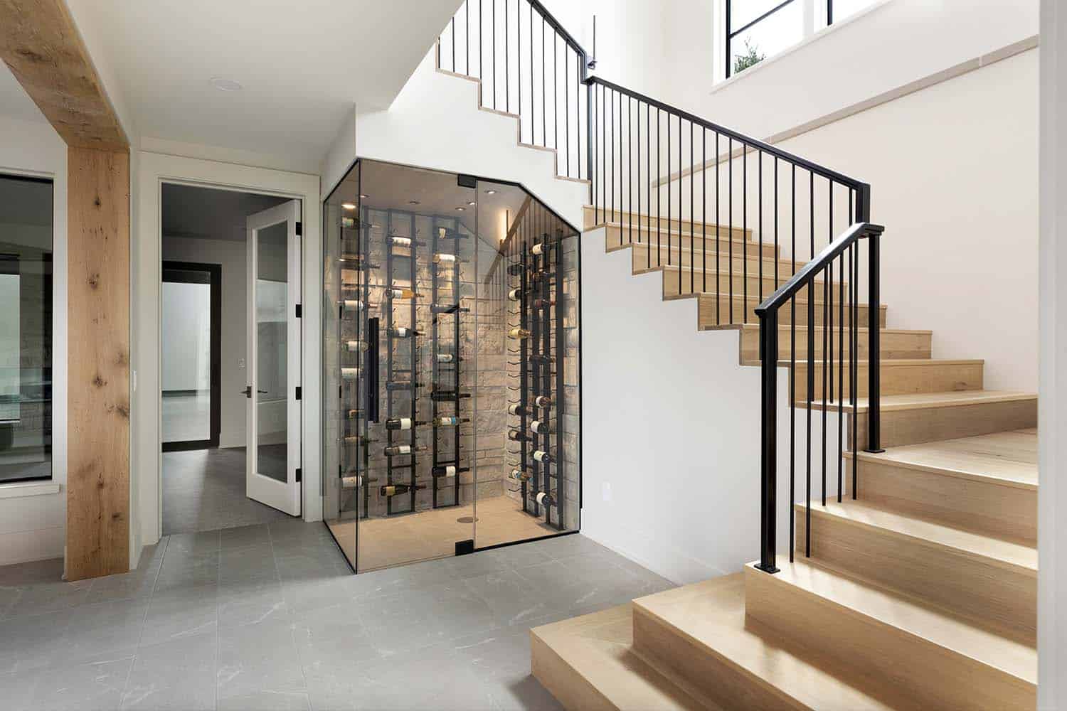 urban-farmhouse-staircase-to-lower-level