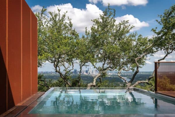 featured posts image for A fabulous Texas Hill Country home with a cantilevered pool and deck