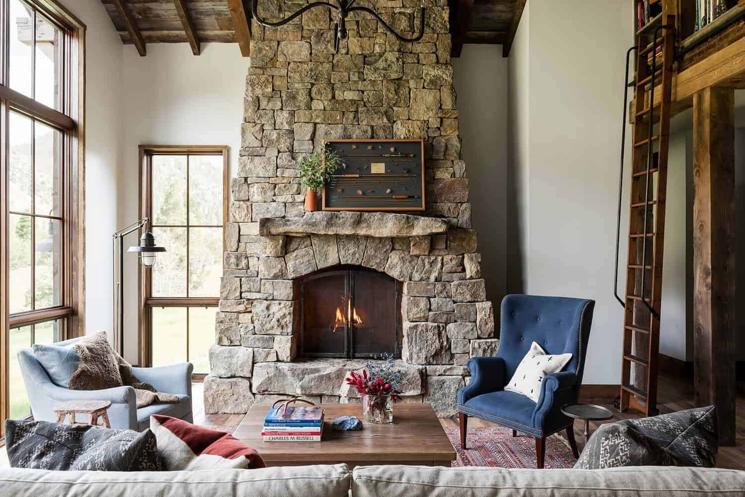 modern-rustic-living-room-with-a-fireplace