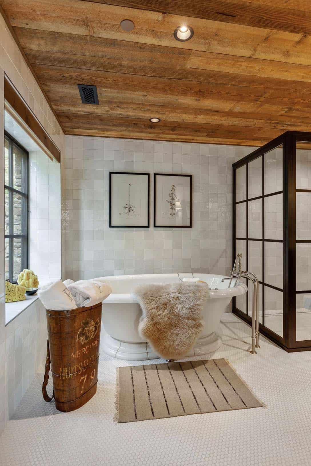 rustic-bathroom-freestanding-tub
