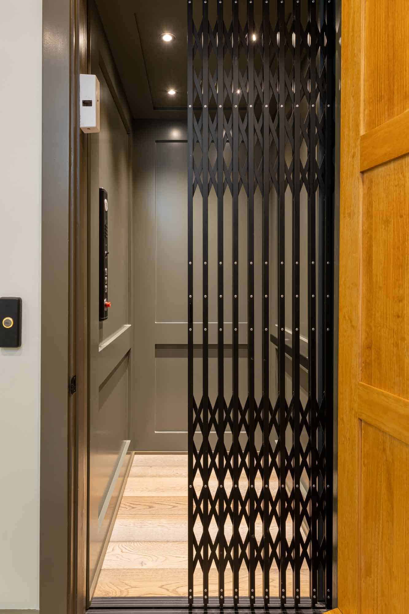 transitional-style-home-elevator