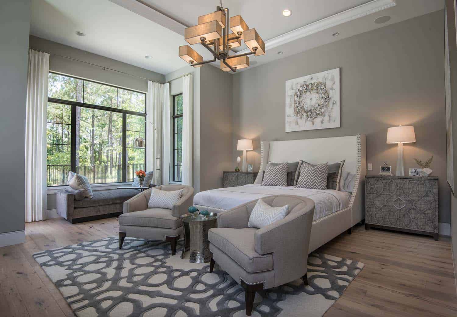 relaxing-gray-bedroom-design-scheme