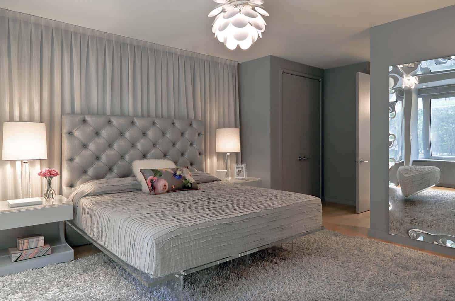 contemporary-loft-gray-bedroom-design-scheme