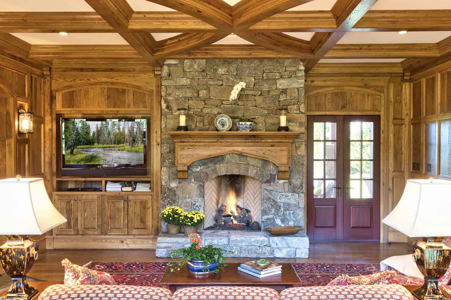traditional-living-room-with-a-fireplace