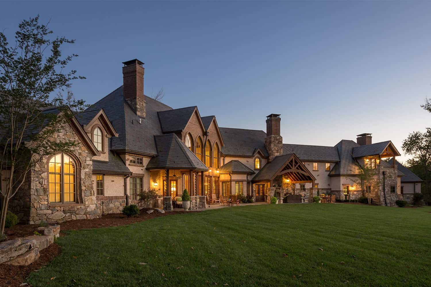 traditional-home-exterior-at-dusk