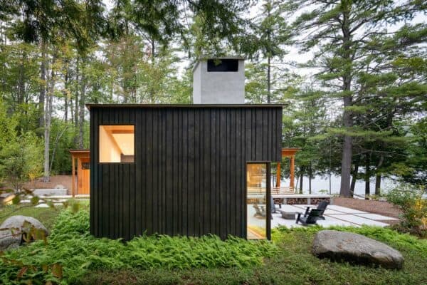 featured posts image for A woodland cabin retreat with peaceful lakefront views in New Hampshire