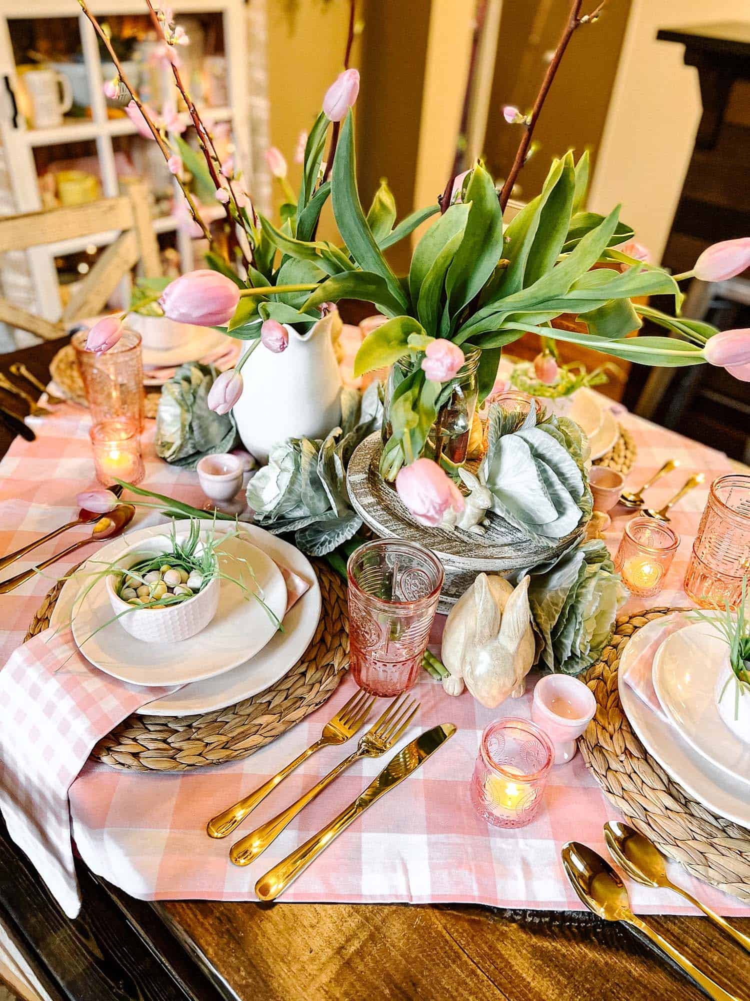 bunny-and-pink-tulip-theme-easter-table