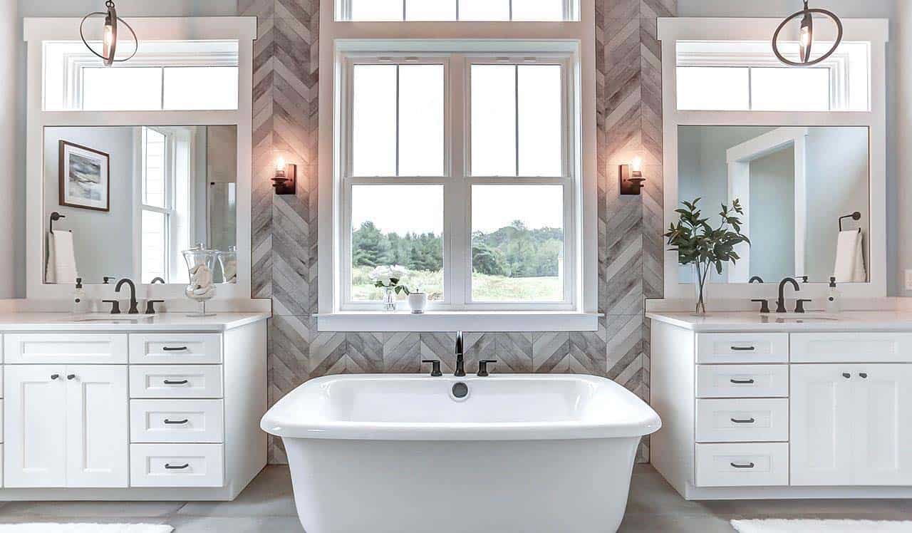 farmhouse-style-bathroom-with-a-freestanding-tub