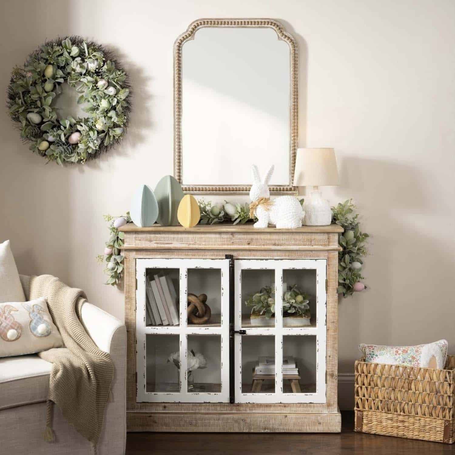 spring-console-table-decor-living-room