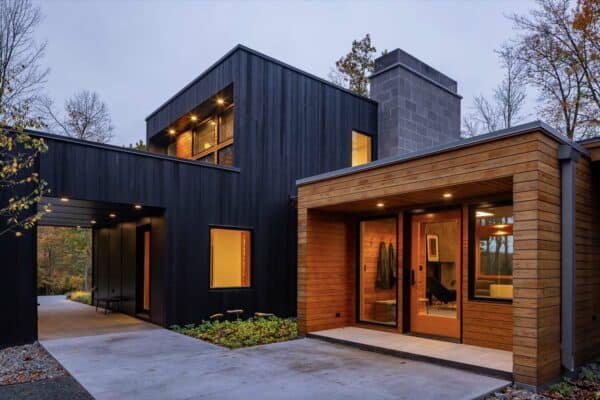 featured posts image for Step into a stunning rustic modern cabin on Red Cedar Lake, Wisconsin