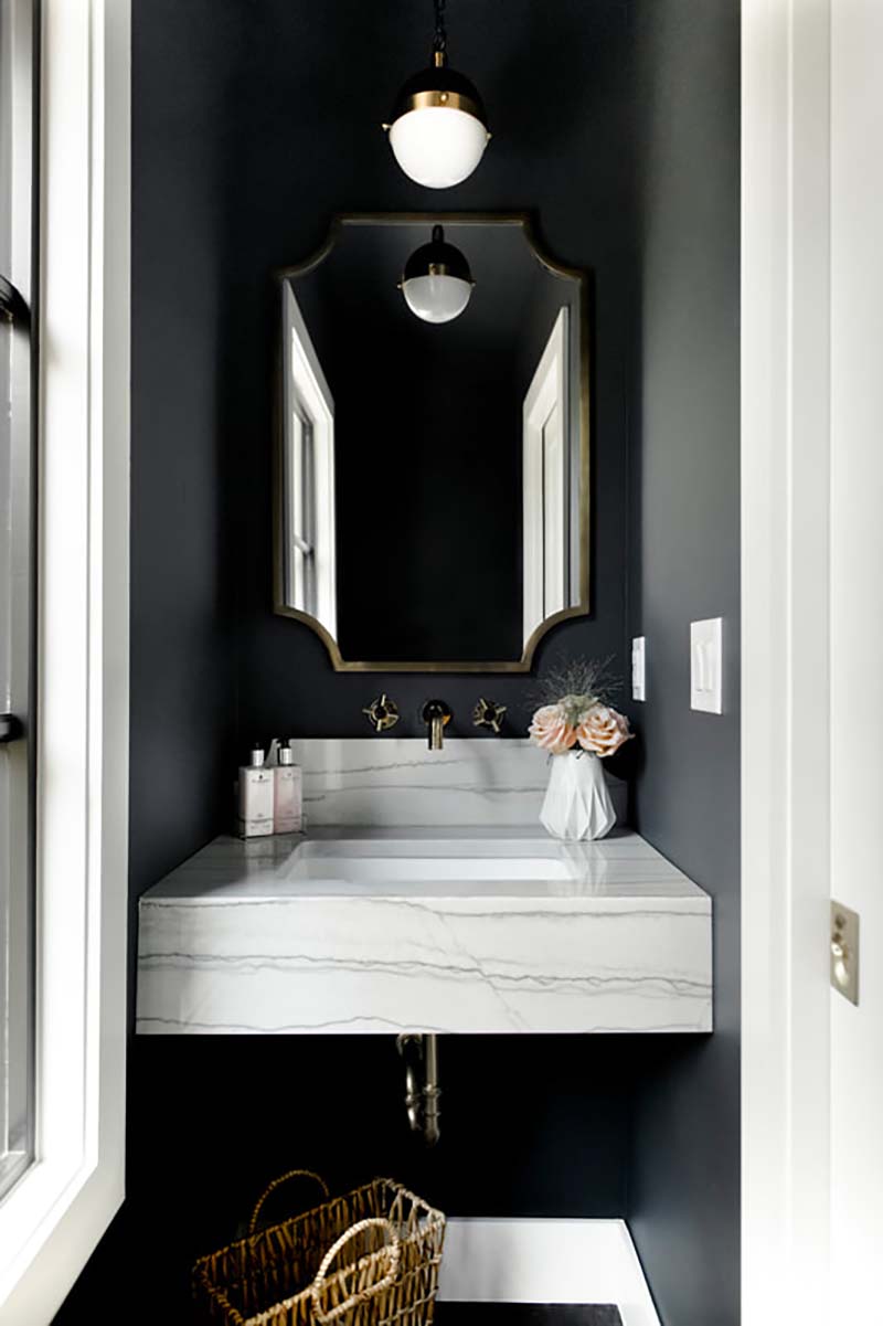 transitional-style-powder-room