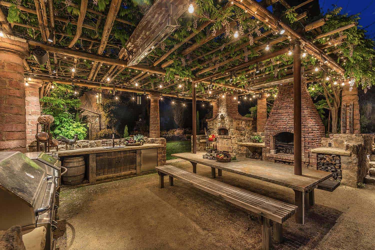 rustic-outdoor-kitchen-with-a-pergola