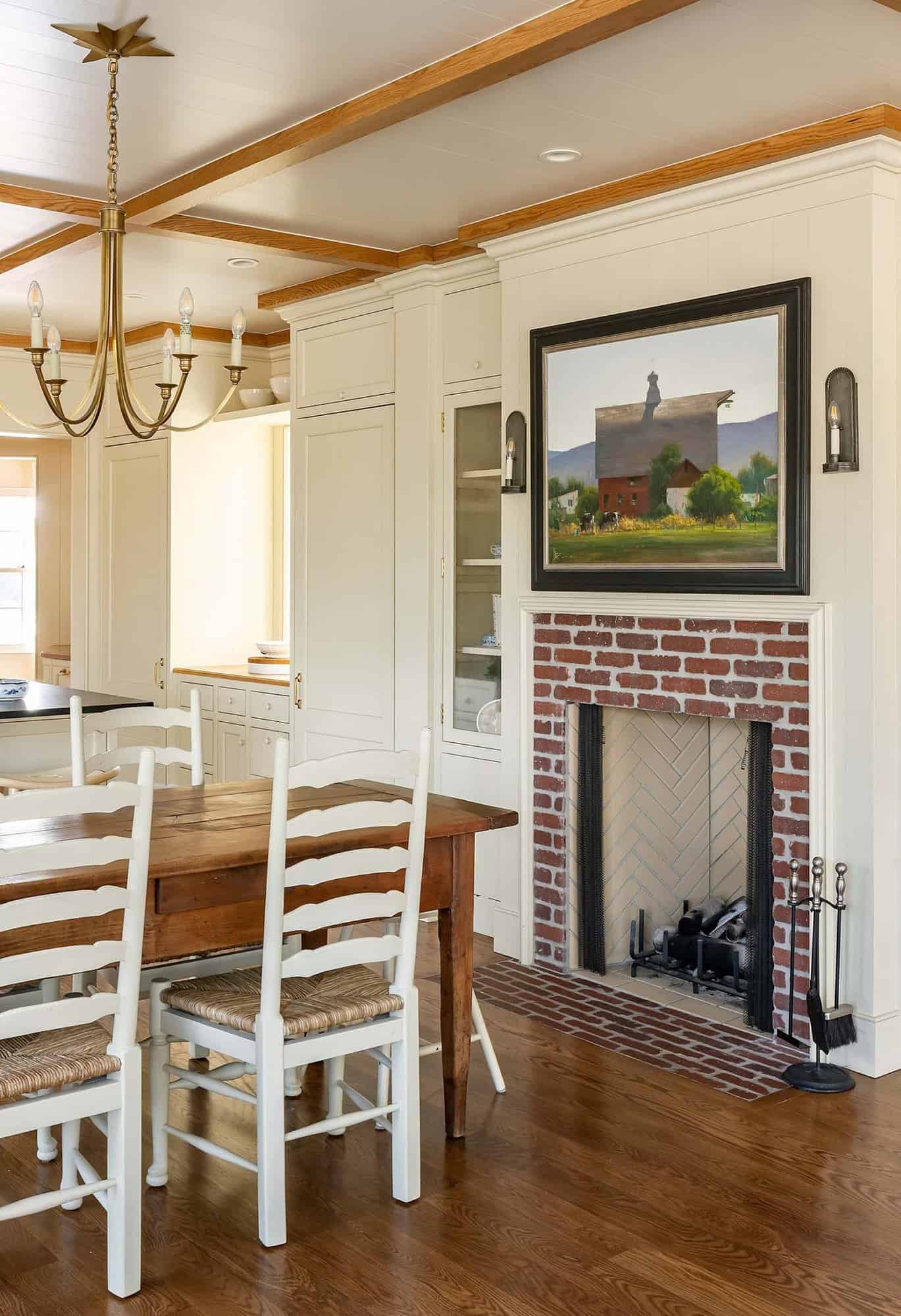 english-cottage-style-dining-room-and-brick-fireplace