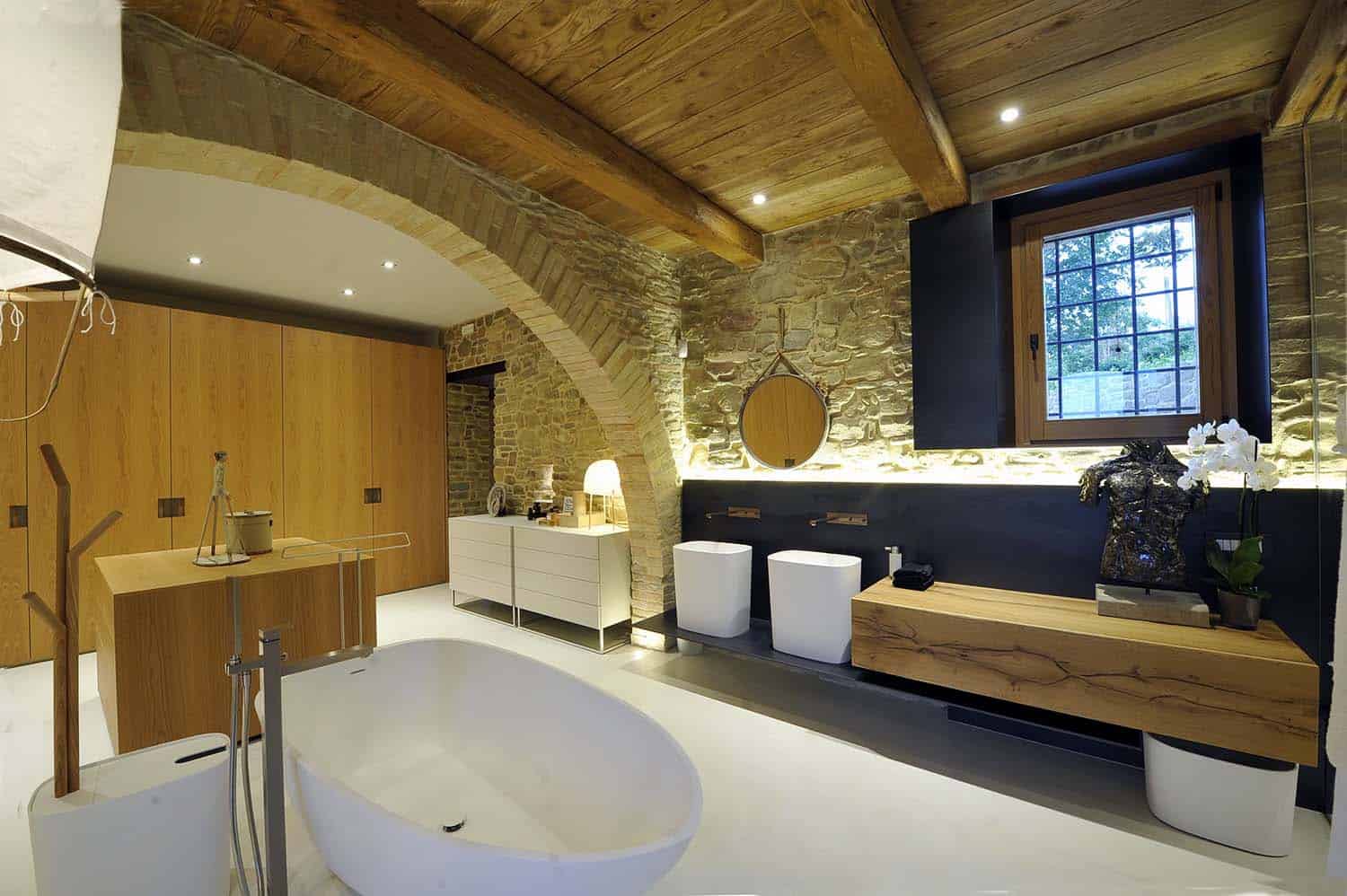 contemporary-bathroom-with-a-freestanding-tub